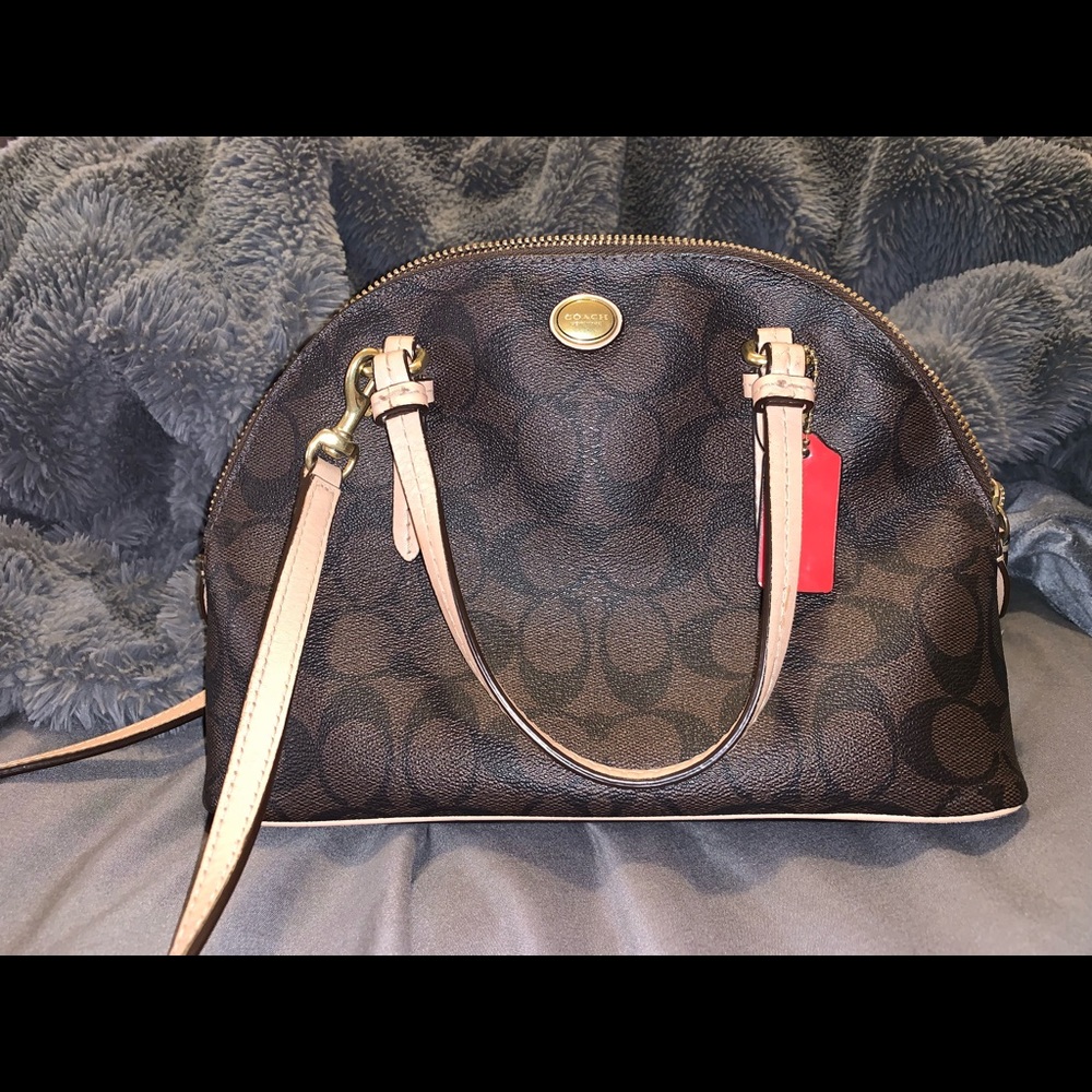 Brown signature Coach purse